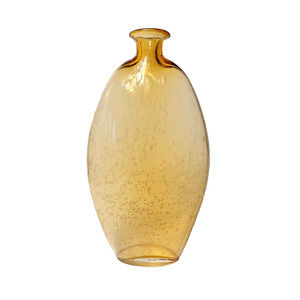 Amici Art Glass 9" Bud Vase Amber - Made In Italy